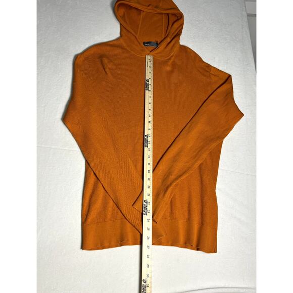 Vince Men's Orange Waffle Knit Thermal Pullover Size XL - Picture 4 of 8